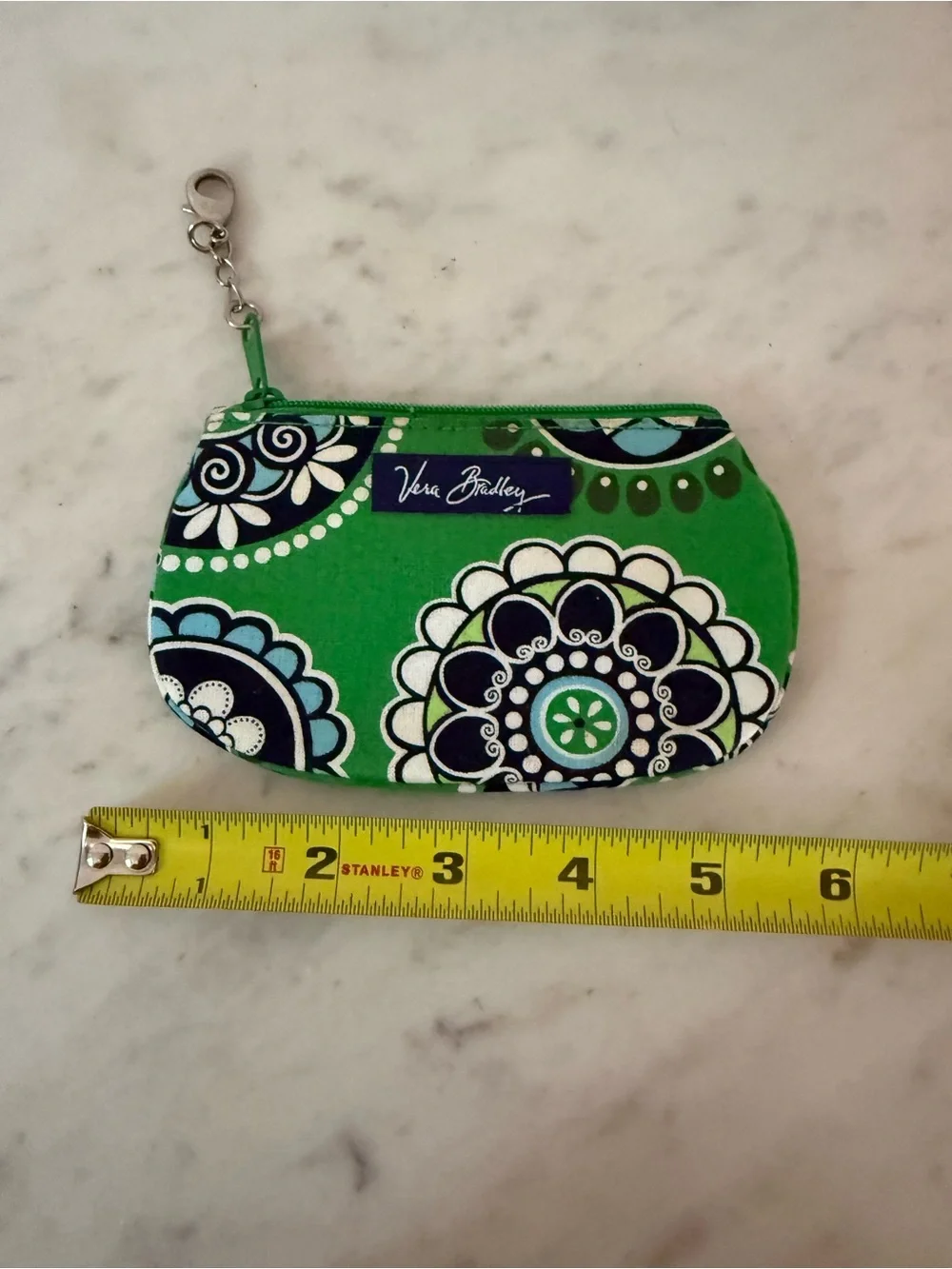 Vera Bradley Keychain Coin Purse / ID holder CUPCAKE Retired Vintage 💚 NWOT